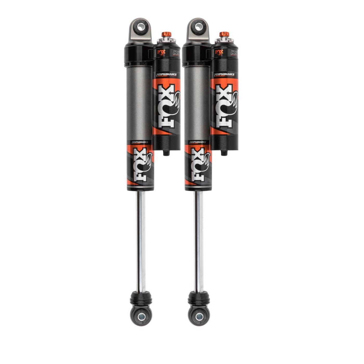 '17-23 Ford Super Duty Fox Performance Elite Series 2.5 PB Rear Shocks Display of Included Parts 