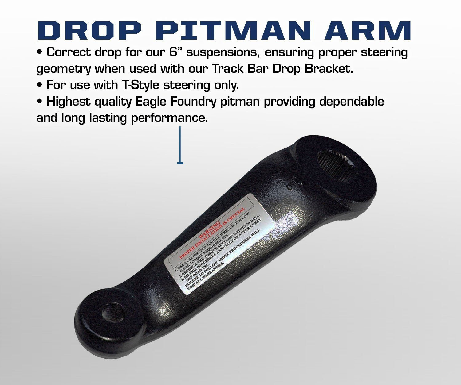 '03-13 Ram 2500/3500 Drop Pitman Arm Suspension Carli Suspension  description