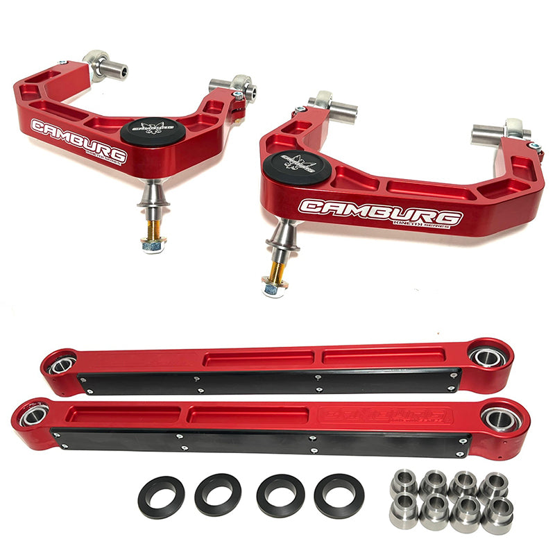 '21-23 Ford Bronco Camburg Billet Upper Arms & Trailing Arms Combo Kit (Limited Edition Red) parts