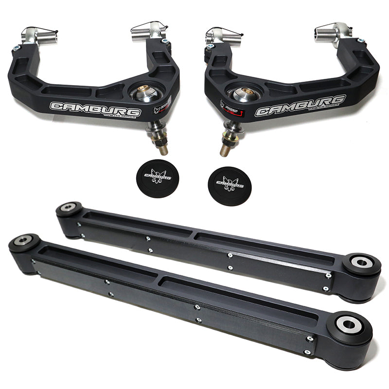'21-23 Ford Bronco Camburg Billet Upper Arms & Trailing Arms Combo Kit parts