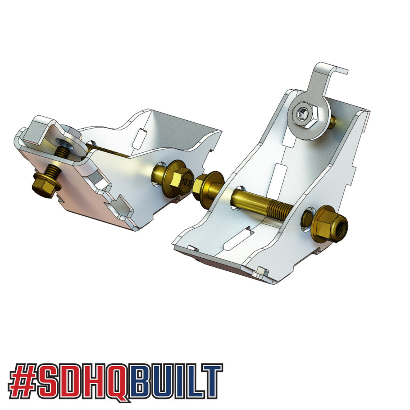 2019-2025 Chevy/GMC 1500 SDHQ Built Rear Shock Guards design 