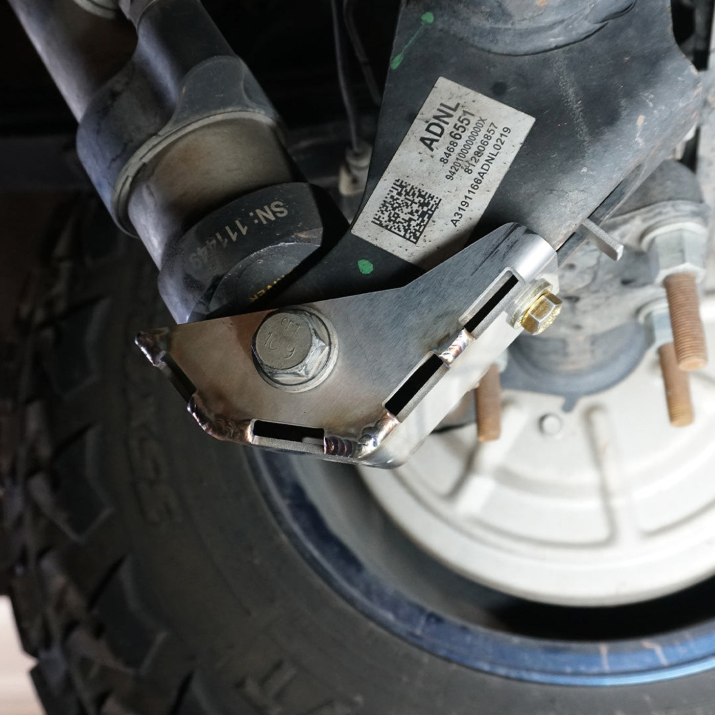 2019-2025 Chevy/GMC 1500 SDHQ Built Rear Shock Guards installed 