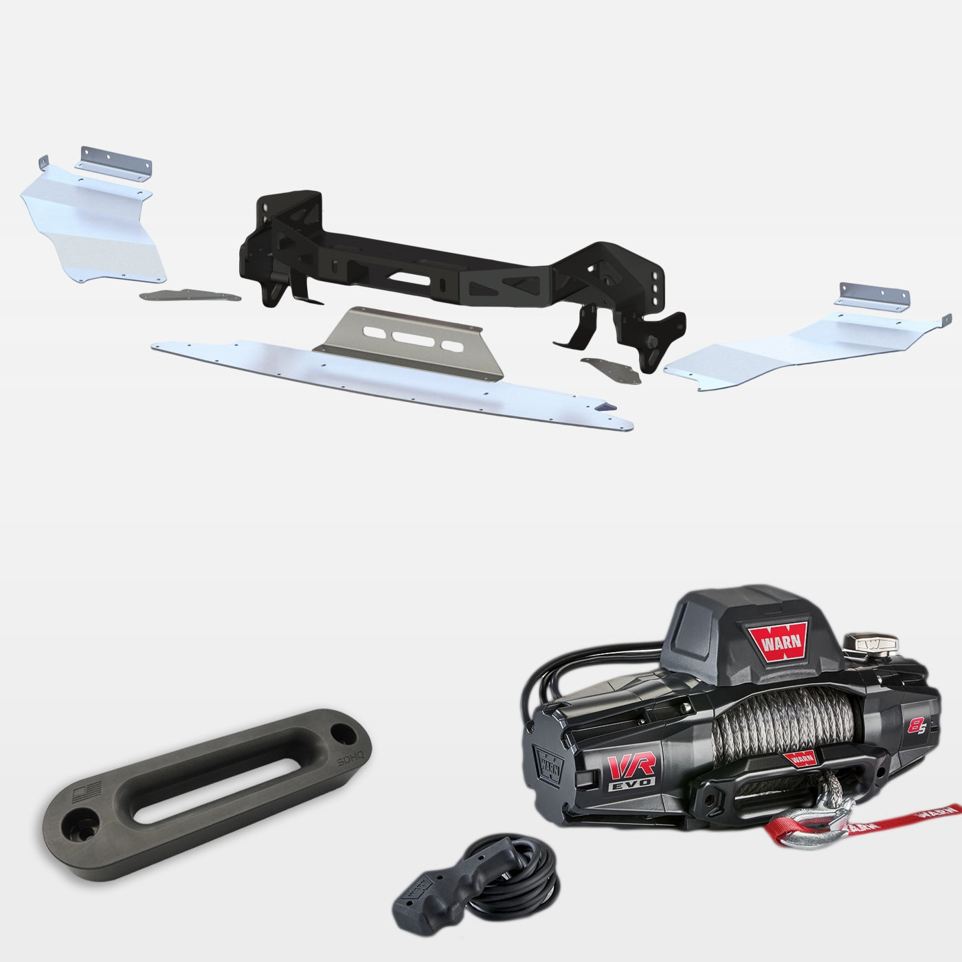 '14-23 Lexus GX460 "Build Your Own" SDHQ Built Winch Mount design with winch and fairlead 
