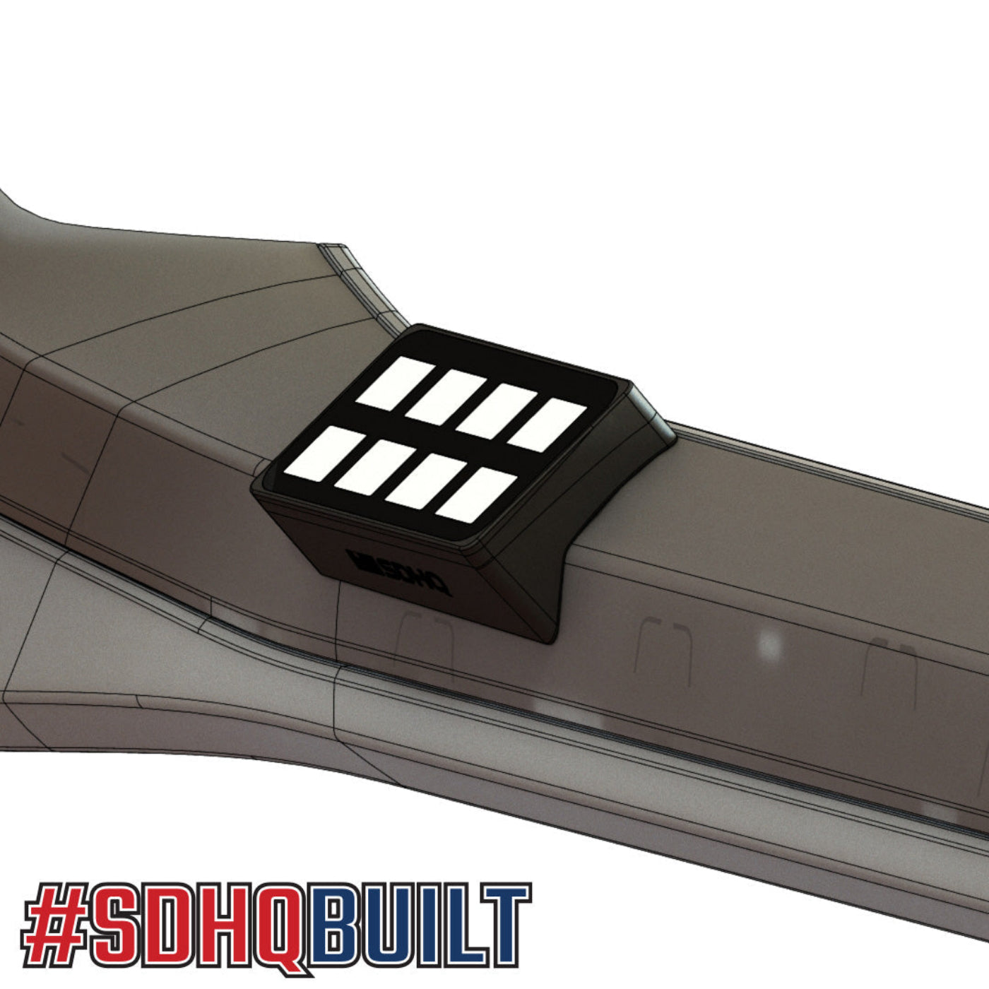 '21-24 Ford F-150 SDHQ Built Switch-Pros SP-9100 Flow Through Center Console Keypad Mount design 