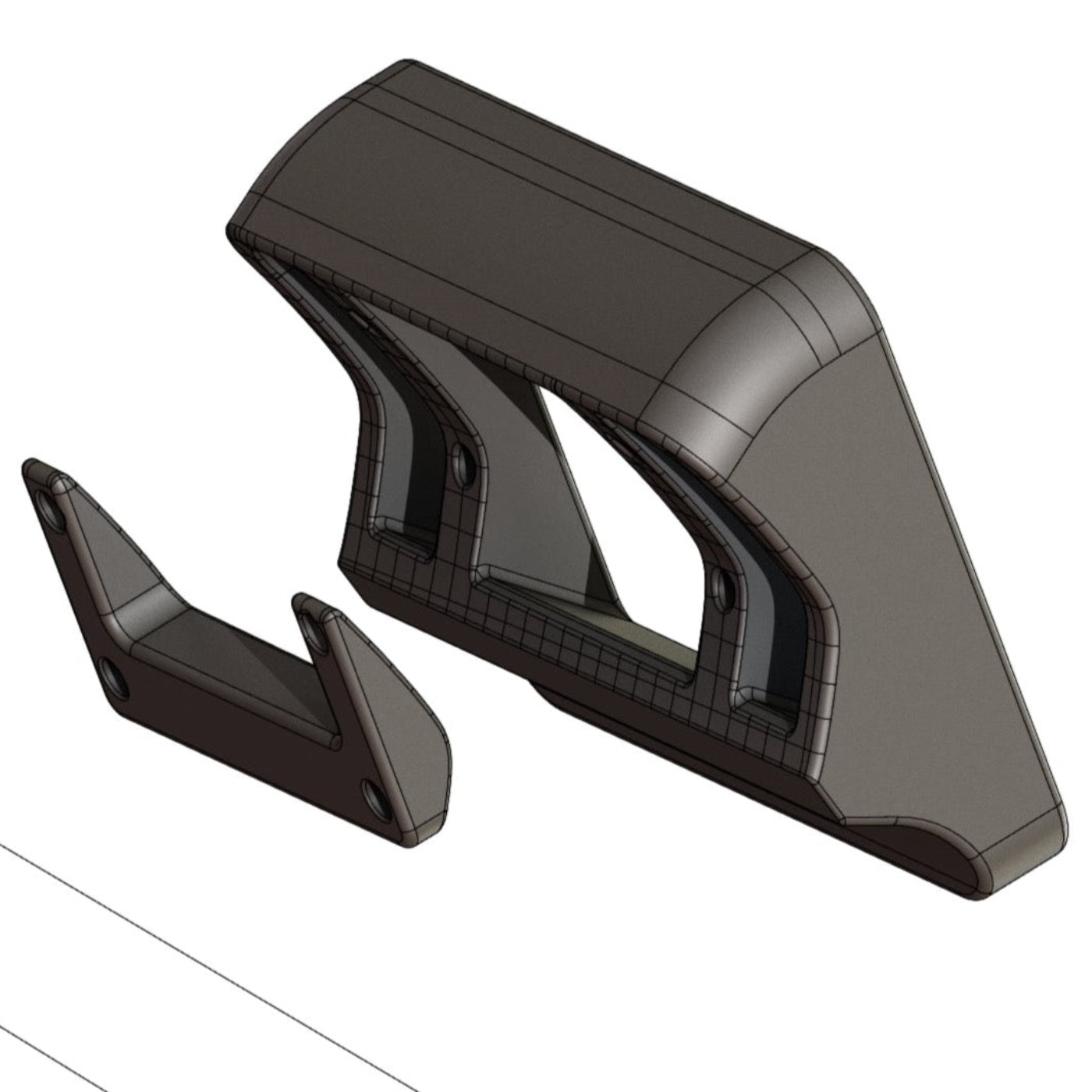 '15-20 Ford F150 SDHQ Built Switch Pros RCR-Force-12 Flow Through Center Console Keypad Mount design 