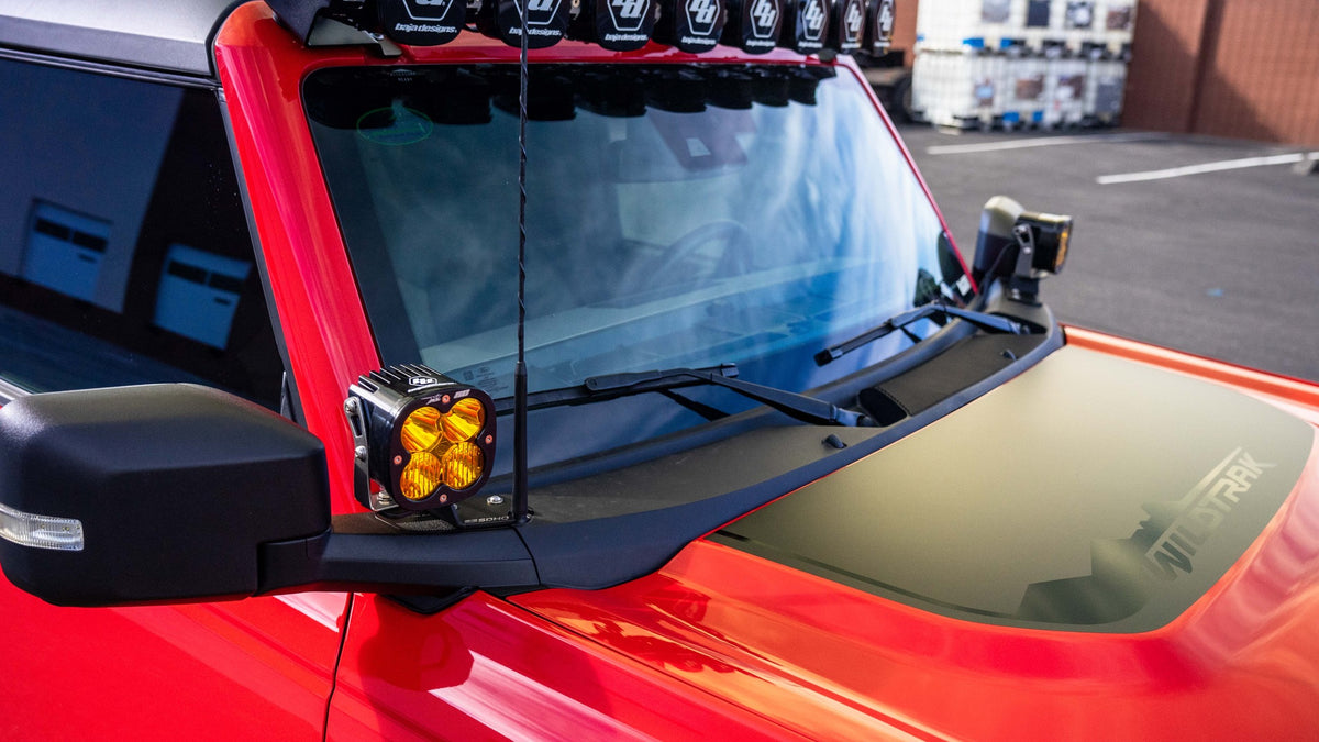 Bronco Raptor Rear Light Mounts '21-23 Ford Bronco/Bronco Raptor SDHQ Built A-Pillar Light Mounts
