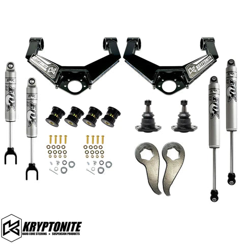 '20-23 Chevy/GMC 2500/3500HD Kryptonite Suspension  Stage 3 Leveling Kit With Fox Shocks parts