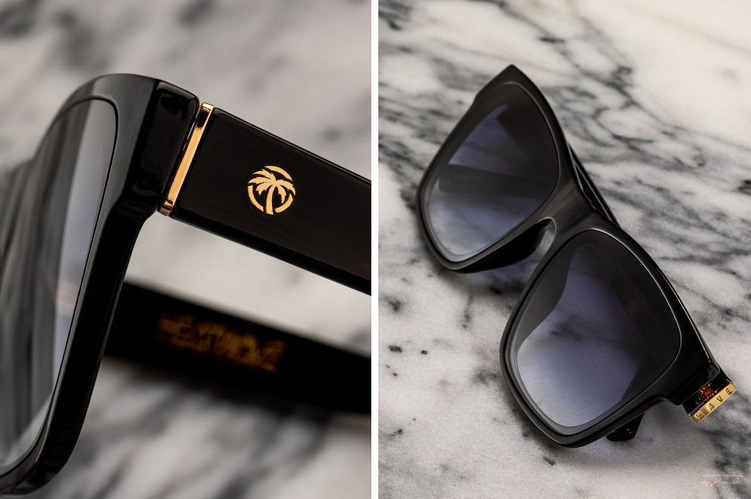 Heatwave Black Marylin Women's Sunglasses Close-up Display 