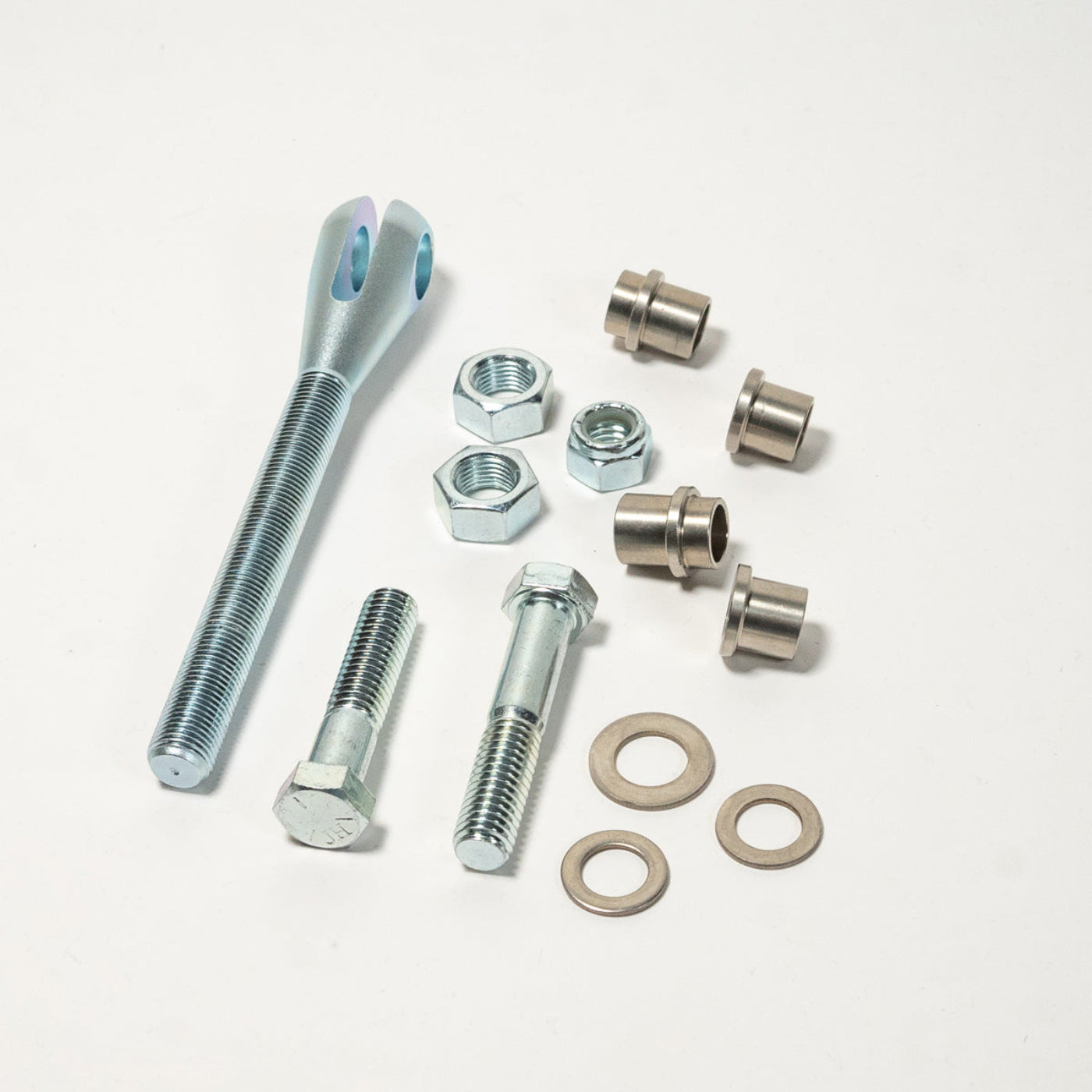 Multi-Strap Clevis Mount display of included parts and hardware 