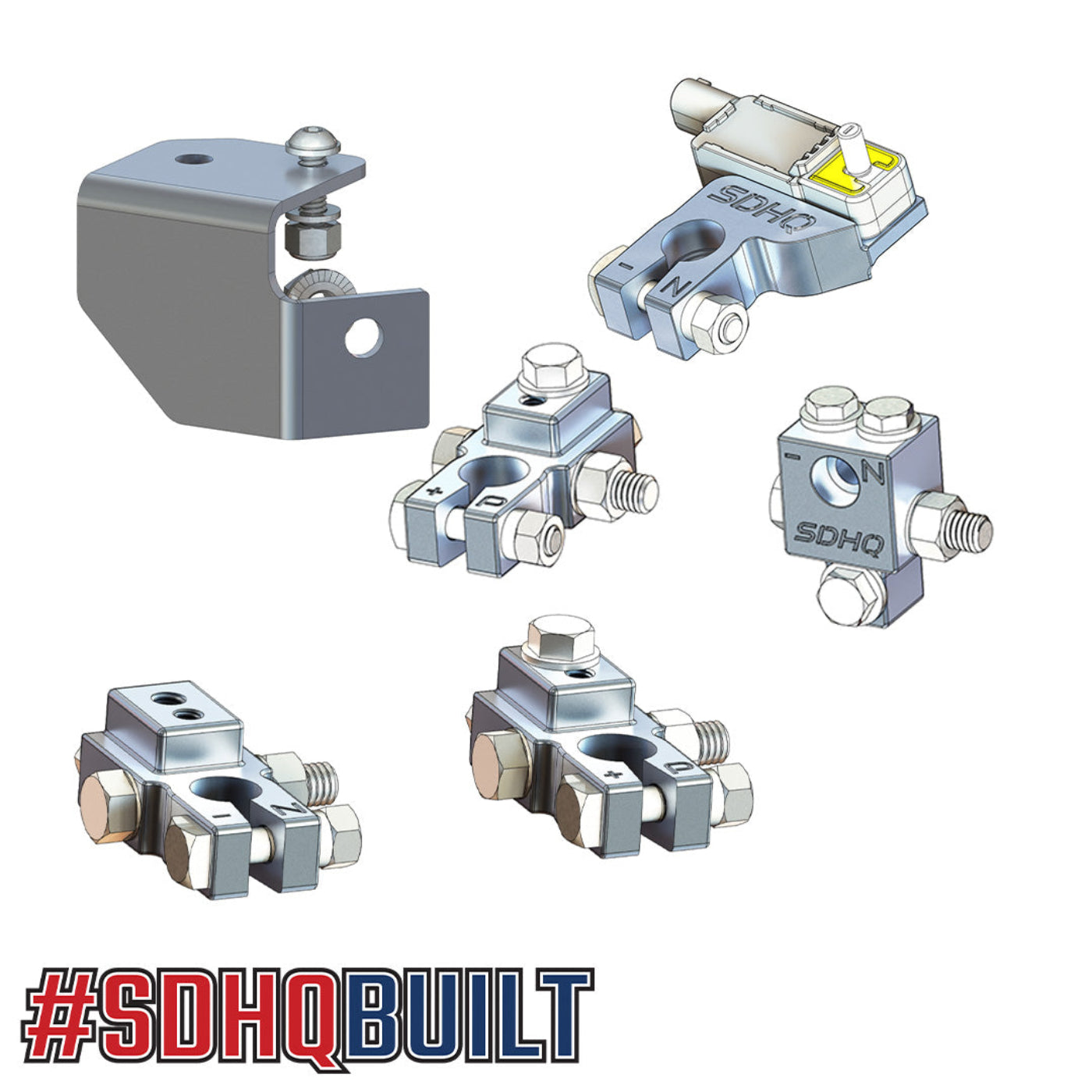 '19-24 RAM 2500/3500 Complete Billet Battery Terminal and Distribution Kit design