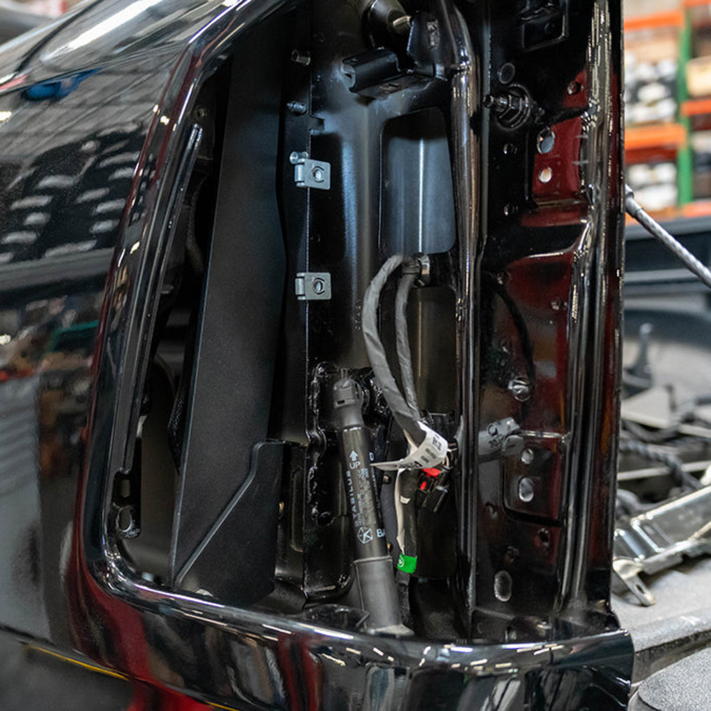 '21-24 Ram 1500 TRX SDHQ Built Hidden Bedside Support System installed 