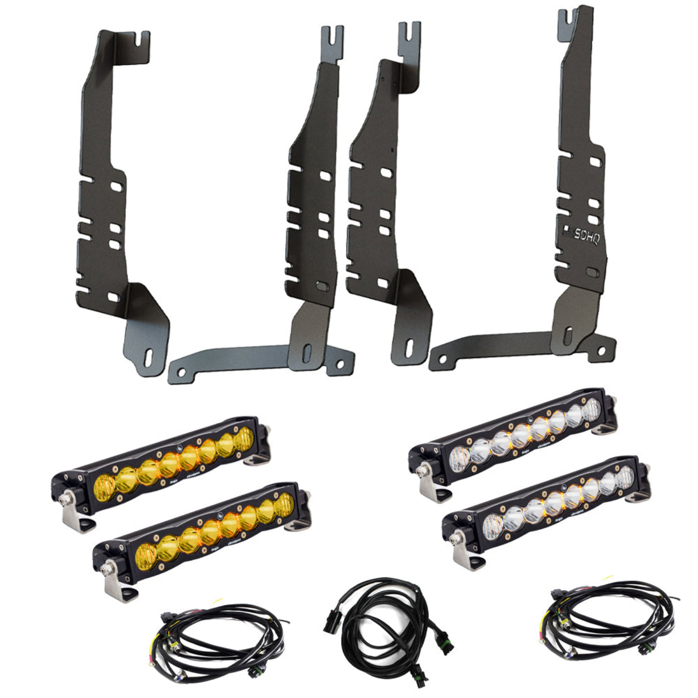 '19-25 Ram 1500 SDHQ Built "Build your Own" Behind the Grille LED Light Bar Mount kit design 