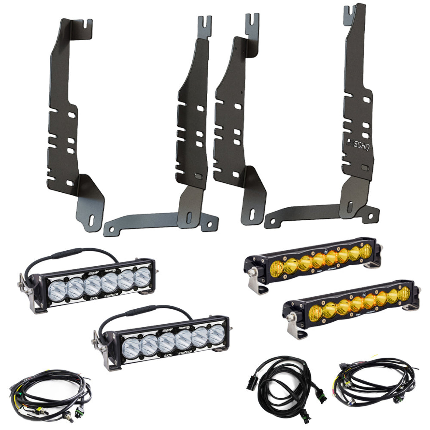 '19-25 Ram 1500 SDHQ Built "Build your Own" Behind the Grille LED Light Bar Mount kit design 