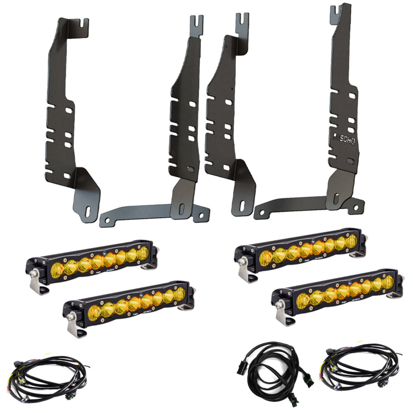 '19-25 Ram 1500 SDHQ Built "Build your Own" Behind the Grille LED Light Bar Mount kit design 