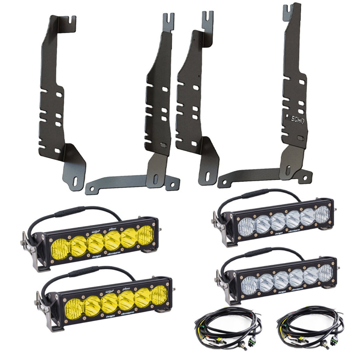 '19-25 Ram 1500 SDHQ Built "Build your Own" Behind the Grille LED Light Bar Mount kit design 