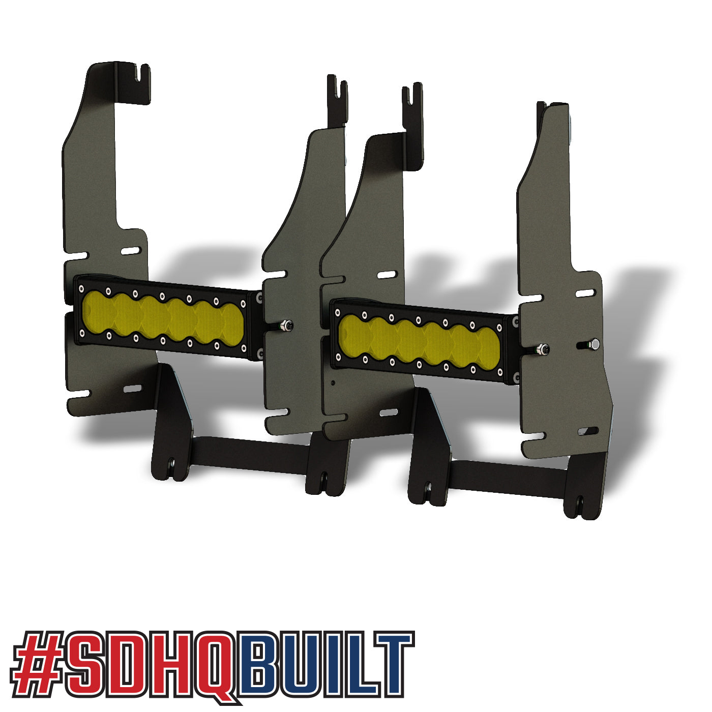 '19-25 Ram 1500 SDHQ Built "Build your Own" Behind the Grille LED Light Bar Mount design
