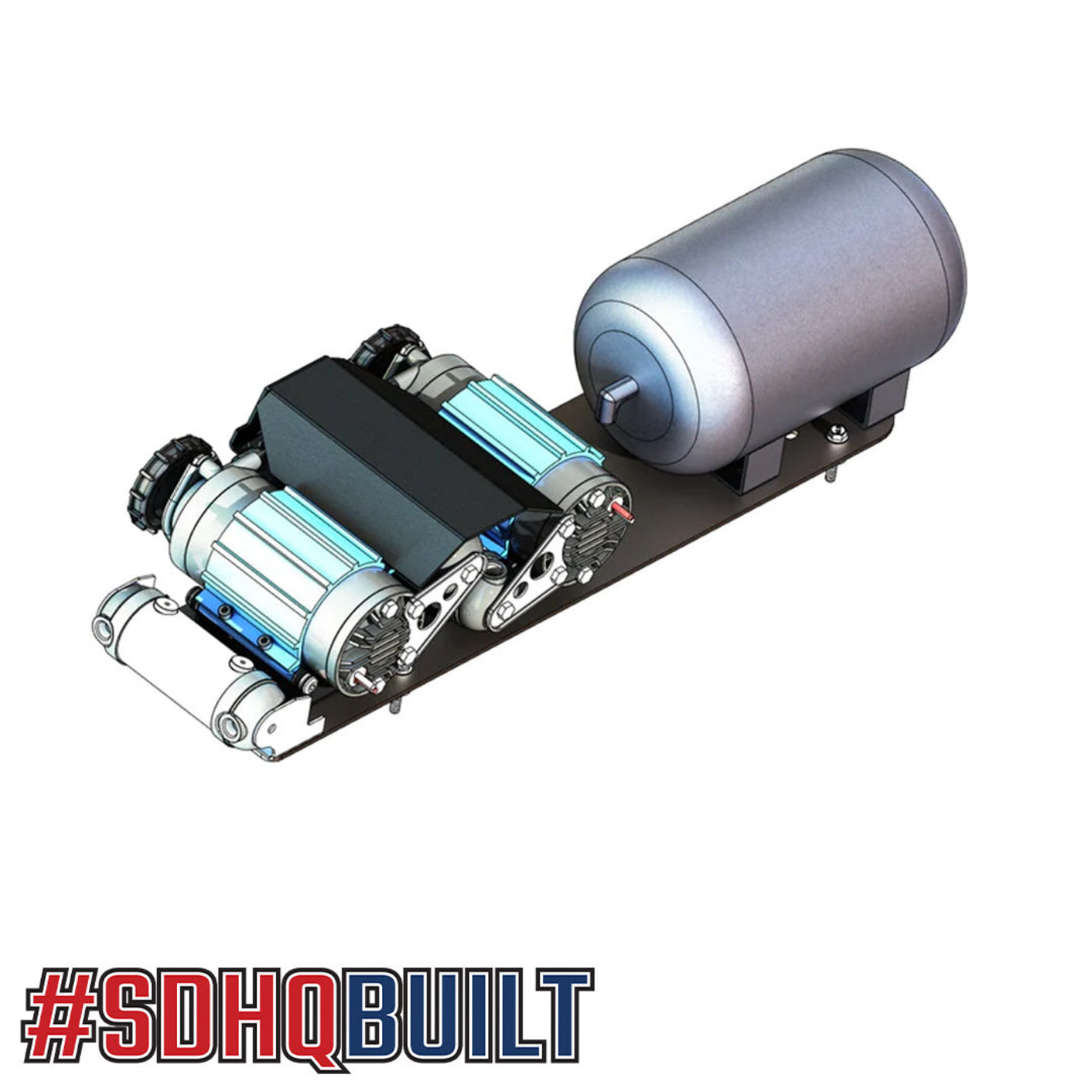 AHOF ソウルコン ラントレ コンプセット ハン 2013-2024 Ram 2500/3500 SDHQ Built RamBox Bedside Air Compressor Mount
