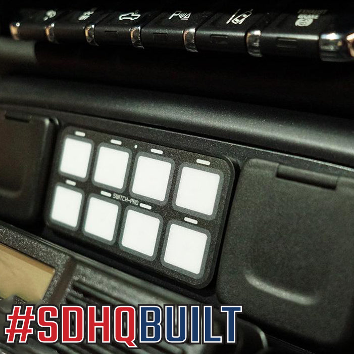 '14-18 Chevy/GMC 1500 SDHQ Built Switch Pros SP-9100 Keypad Mount display