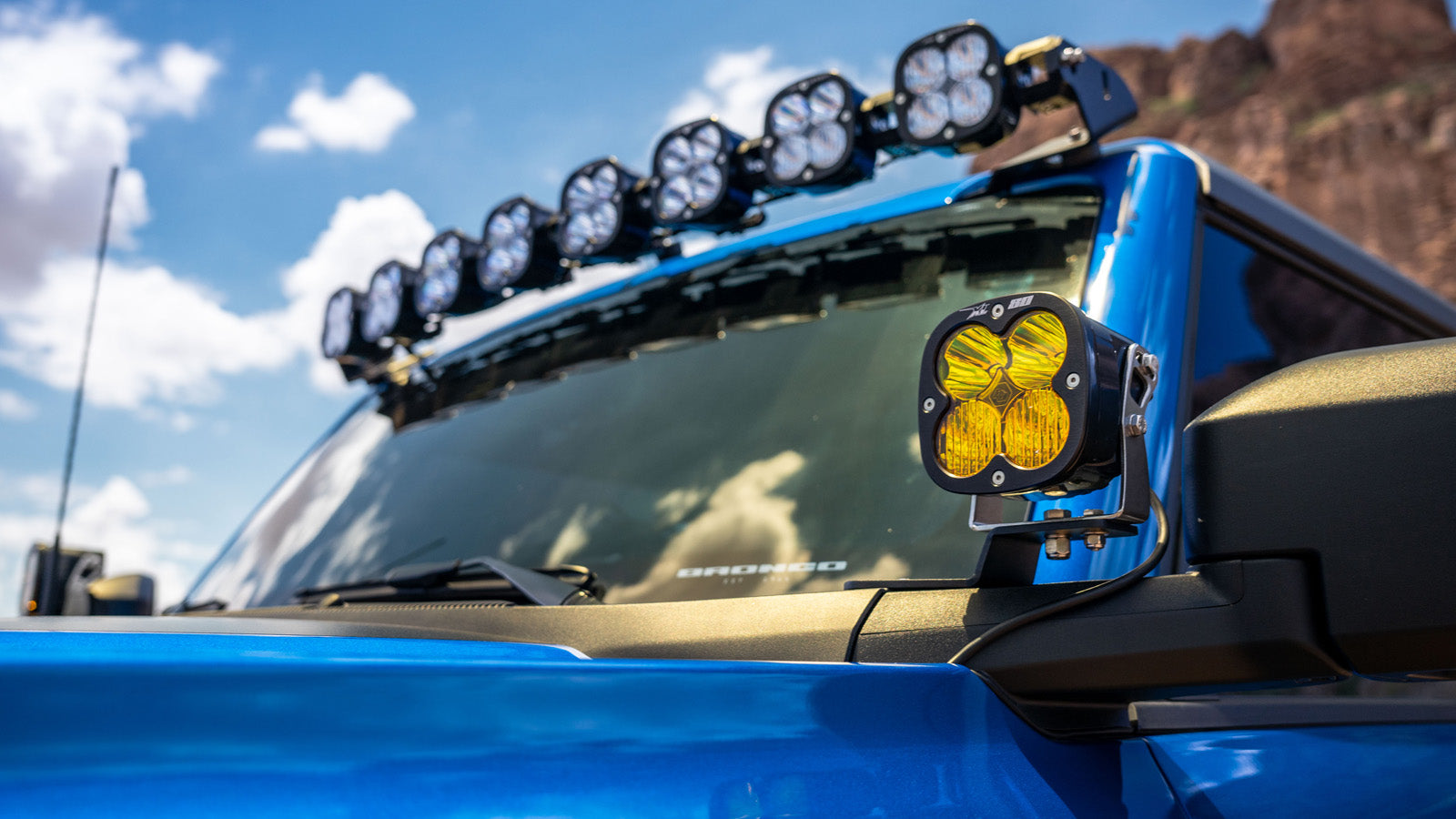 '21-23 Ford Bronco/Bronco Raptor SDHQ Built A-Pillar Light Mounts