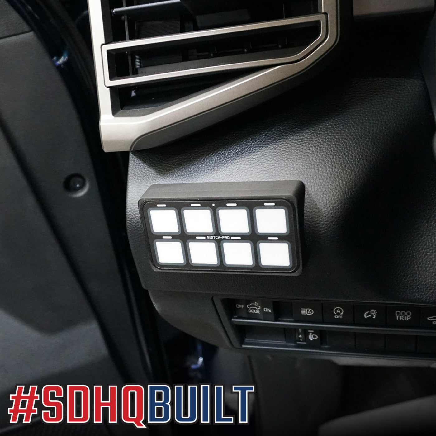 '22-24 Toyota Tundra SDHQ Built Switch-Pros SP-9100 Keypad Mount installed 