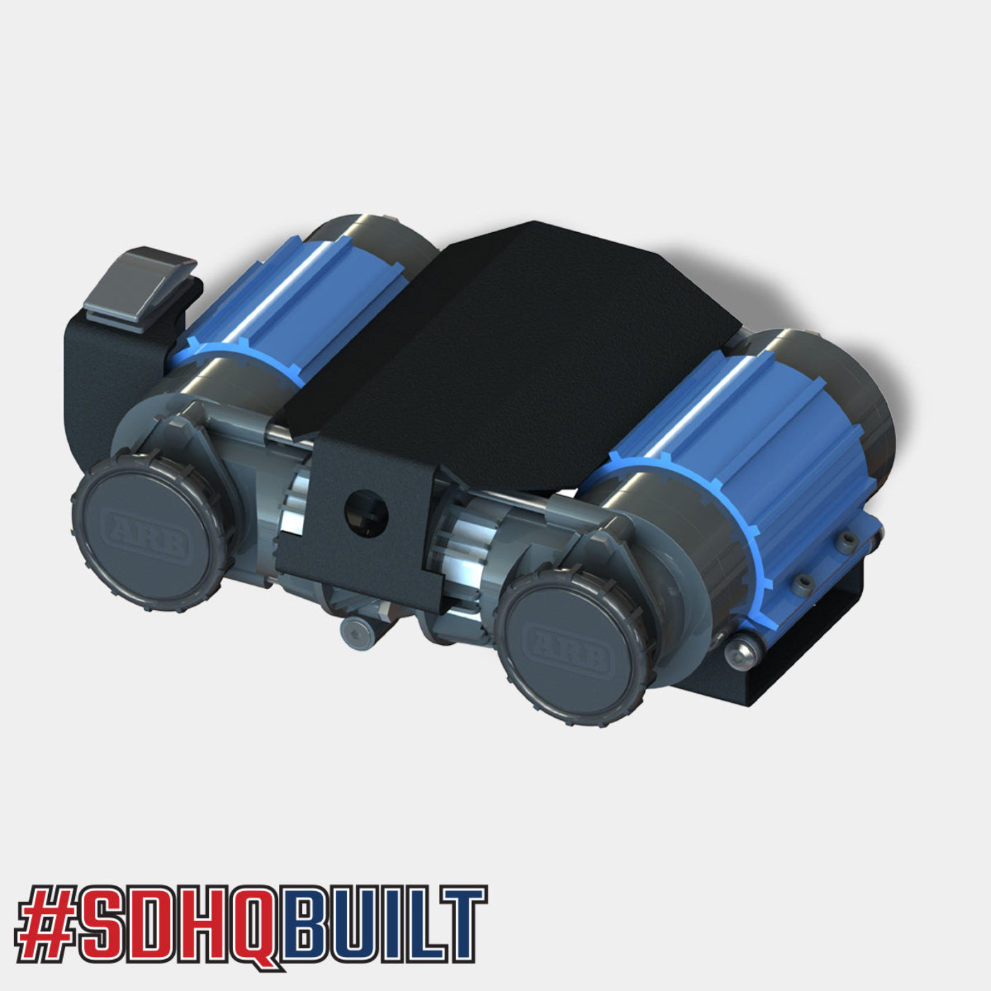 SDHQ Built Universal ARB Compressor Switch Mount installed design 