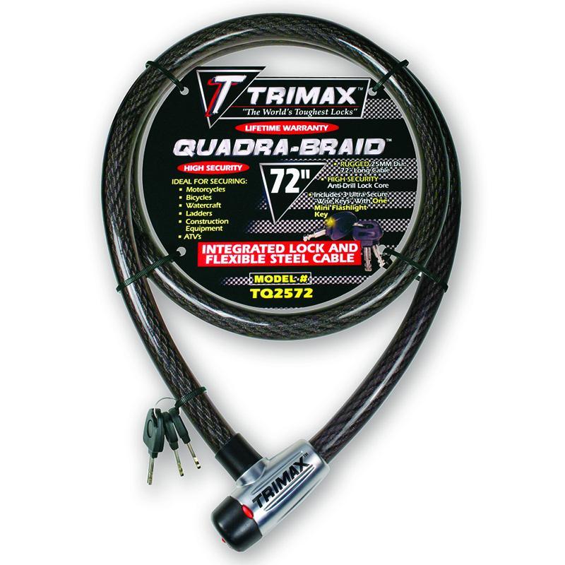 Trimax TQ2572 Trimaflex Integrated Keyed Cable Lock