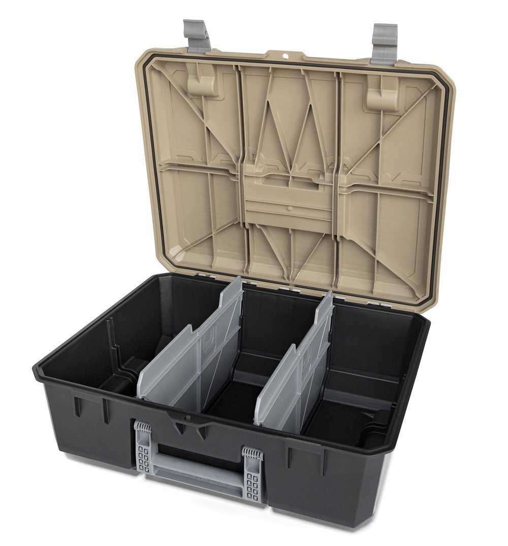 D-Box Desert Tan Toolbox Organization Accessories Decked (interior view)