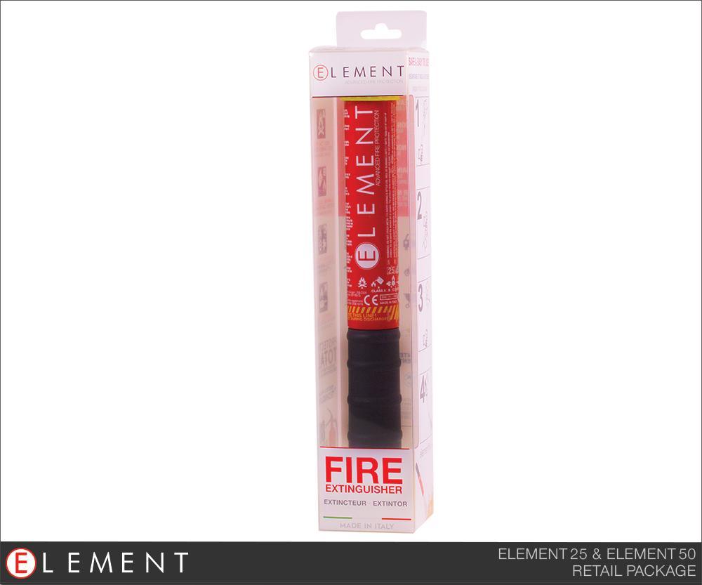 Element E50 Portable Fire Extinguisher Element package