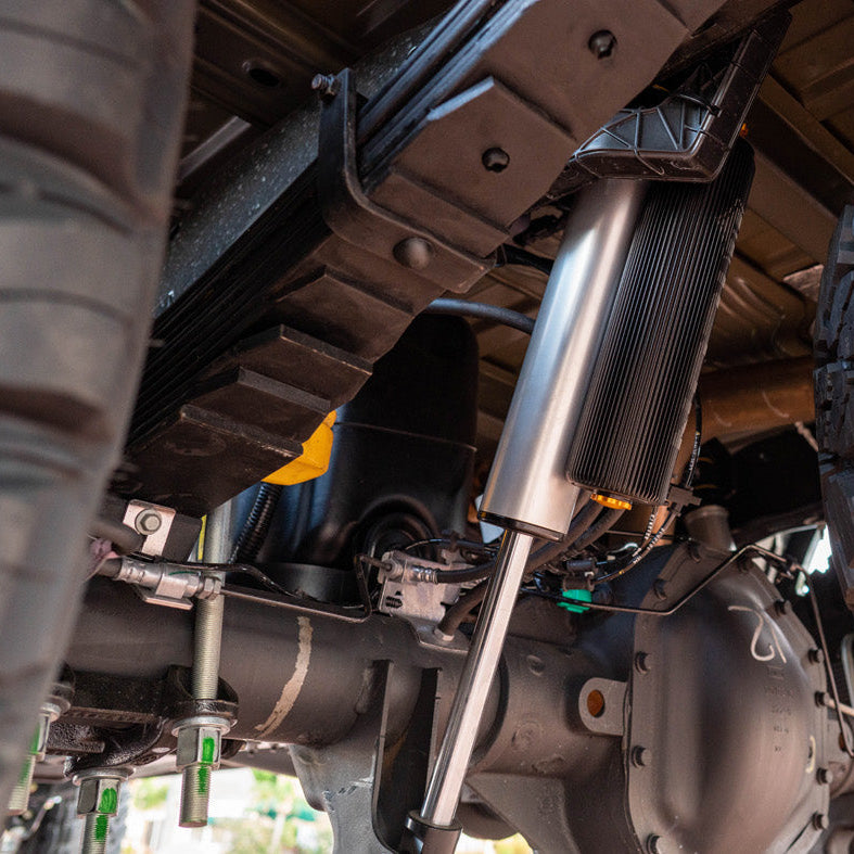 99-23 Ford Super Duty Icon 2.5 VS Finned PB CDCV Rear Shocks 0-3" Lift display