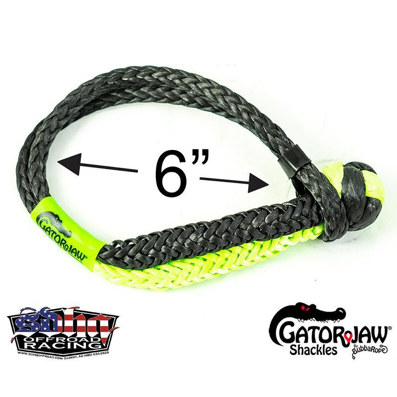 Gator Jaw NEXGEN PRO Synthetic Shackle Recovery Accessories Bubba Rope diameter