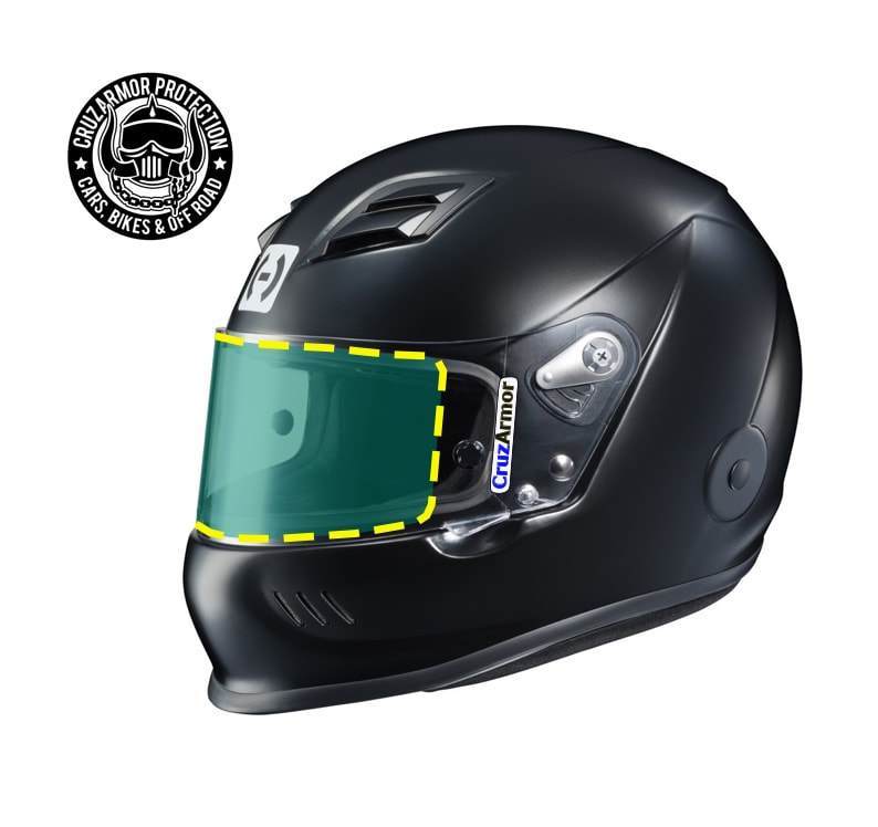 Helmet Shield Protection Kit- Safety Equipment Cruz Armor (side view)