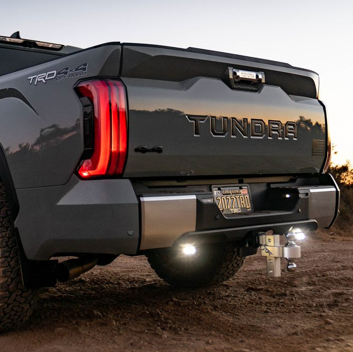 '22-23 Toyota Tundra Baja Designs S2 Sport Reverse Light Kit display on Vehicle (In Use)