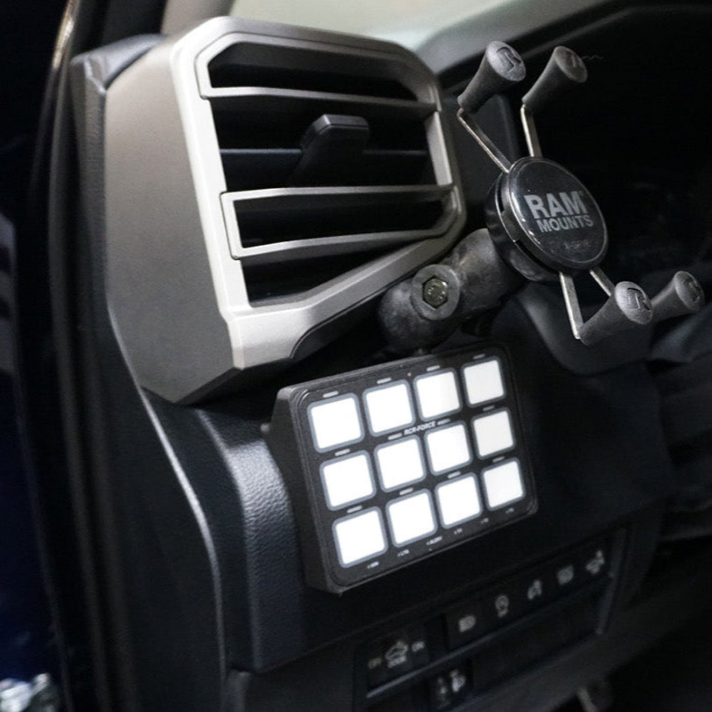 '22-24 Toyota Tundra SDHQ Built Switch-Pros RCR-Force-12 Keypad Mount installed 