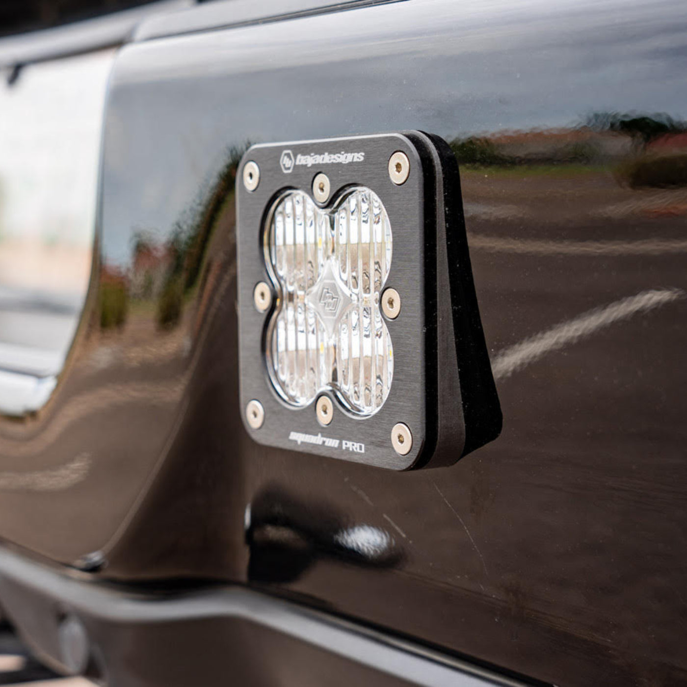 SDHQ Built Universal Squadron Series Rear Bumper Flush Mount Adapter Kit installed