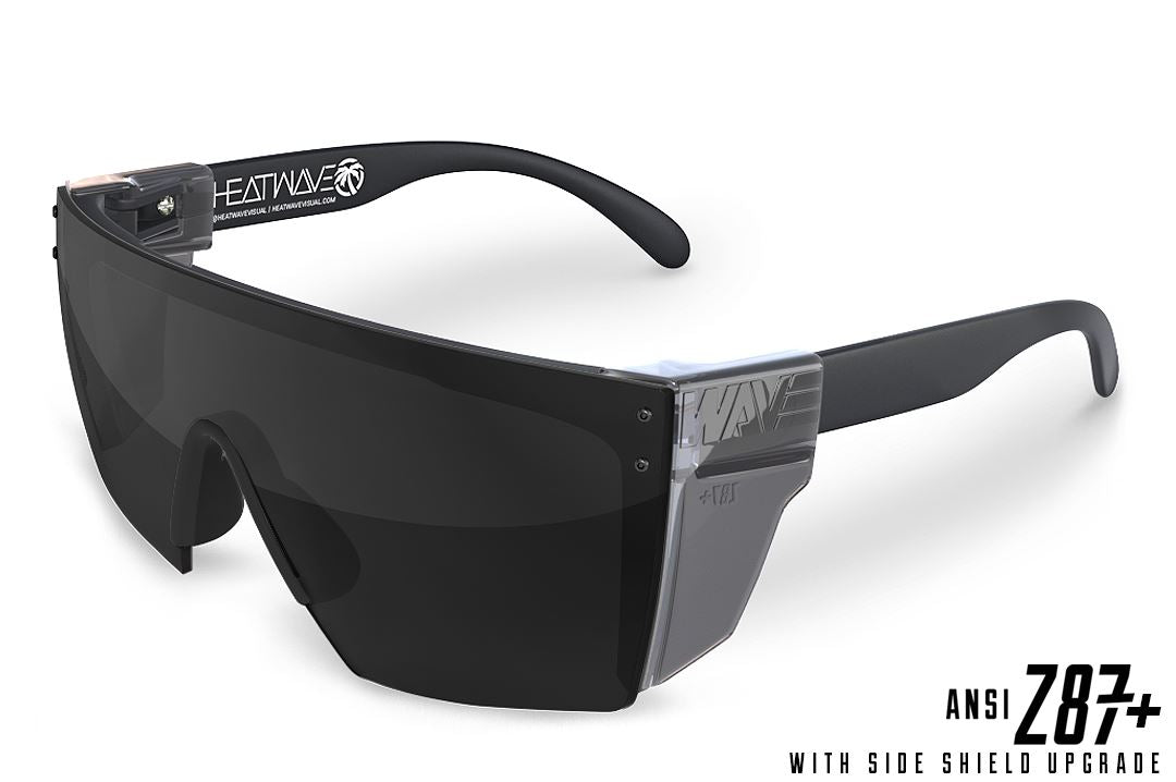Lazer Face Series Black Z.87 Sunglasses Sunglasses Heatwave Yes Smoke Side Shields 