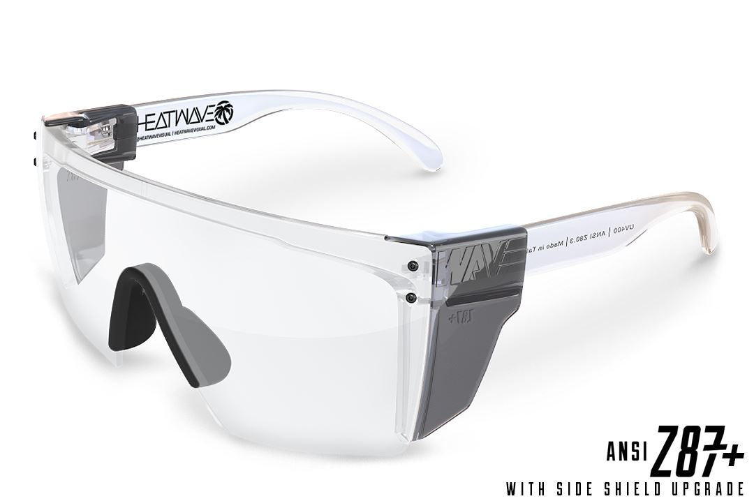 Lazer Face Series Clear Z.87 Safety Glasses-Heatwave