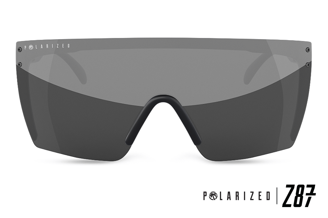 Lazer Face Series Z.87 Silver Sunglasses-Polarized Sunglasses Heatwave 