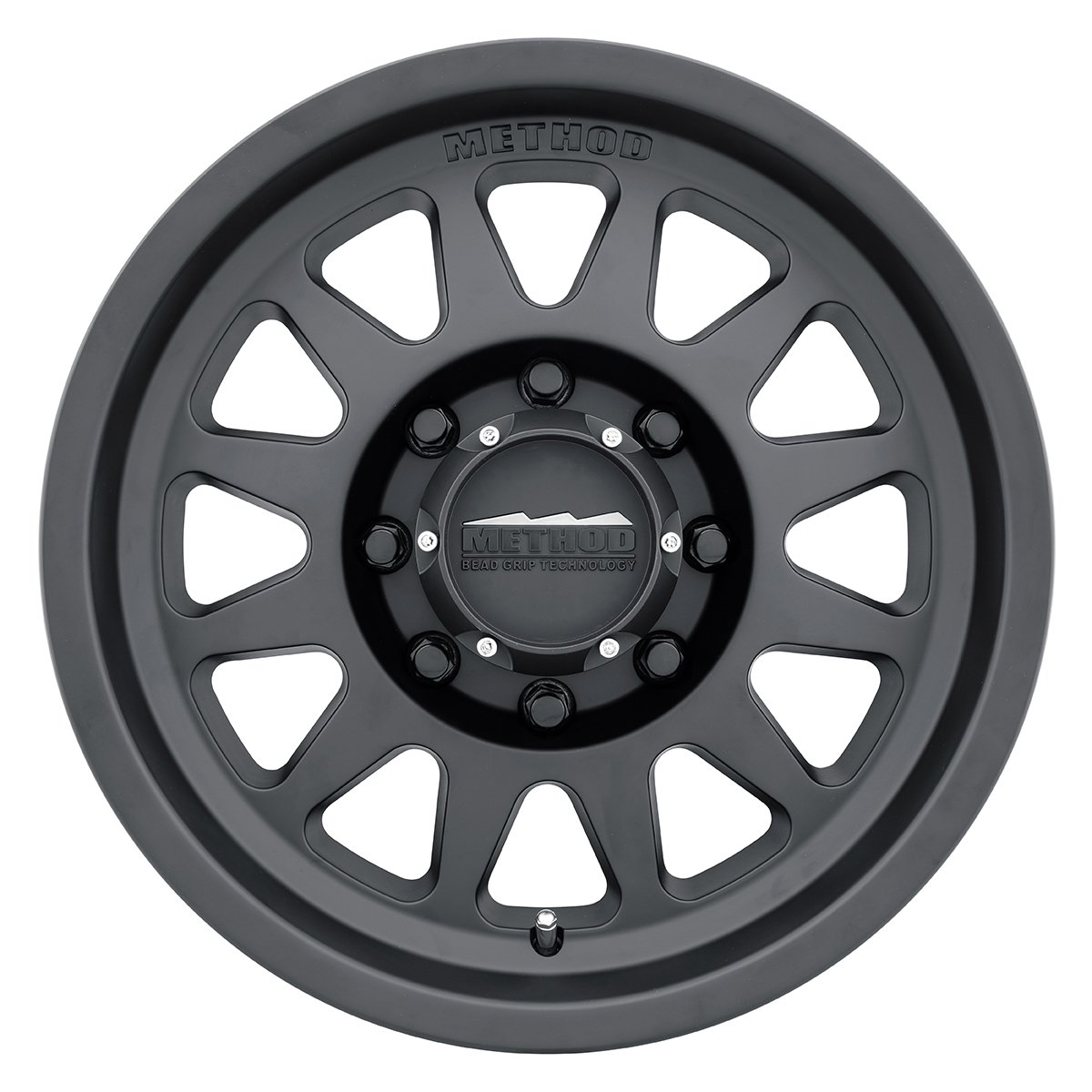 704 HD Trail Series Matte Black Finish Wheels Method (front view)
