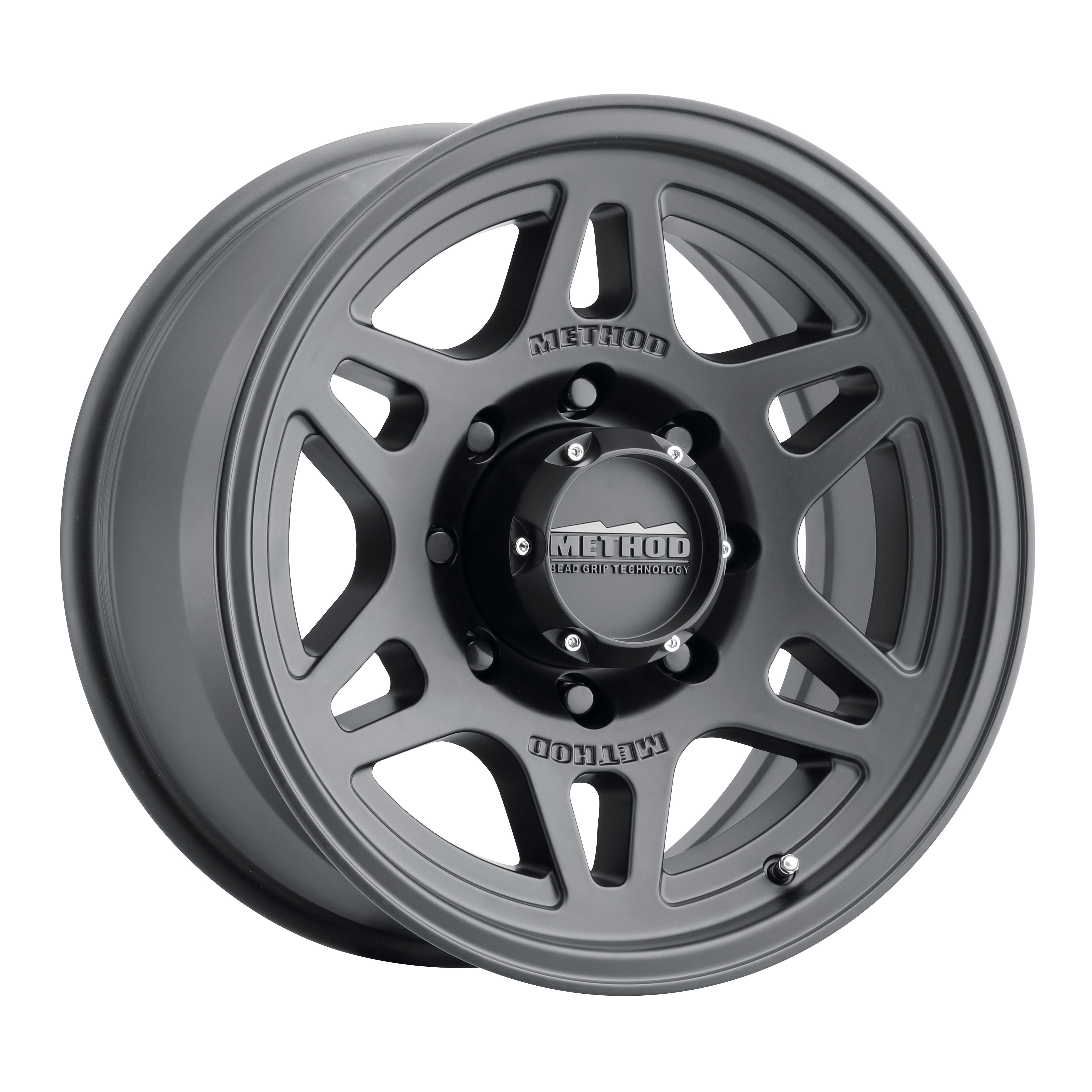 706 Bead Grip Trail Series Matte Black Wheels Method display