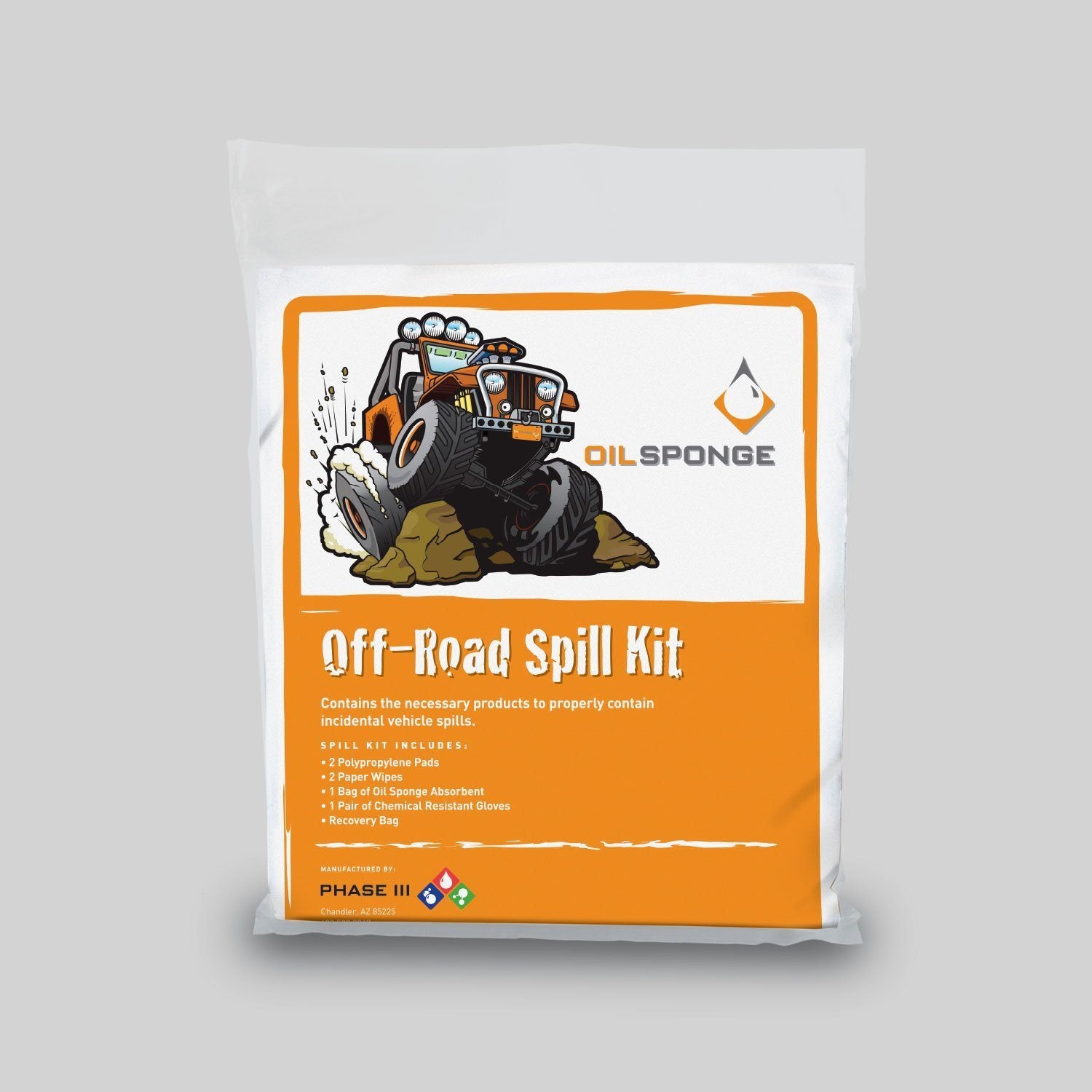 Off Road Spill Kit Oils, Greases , Additives Oil Sponge 