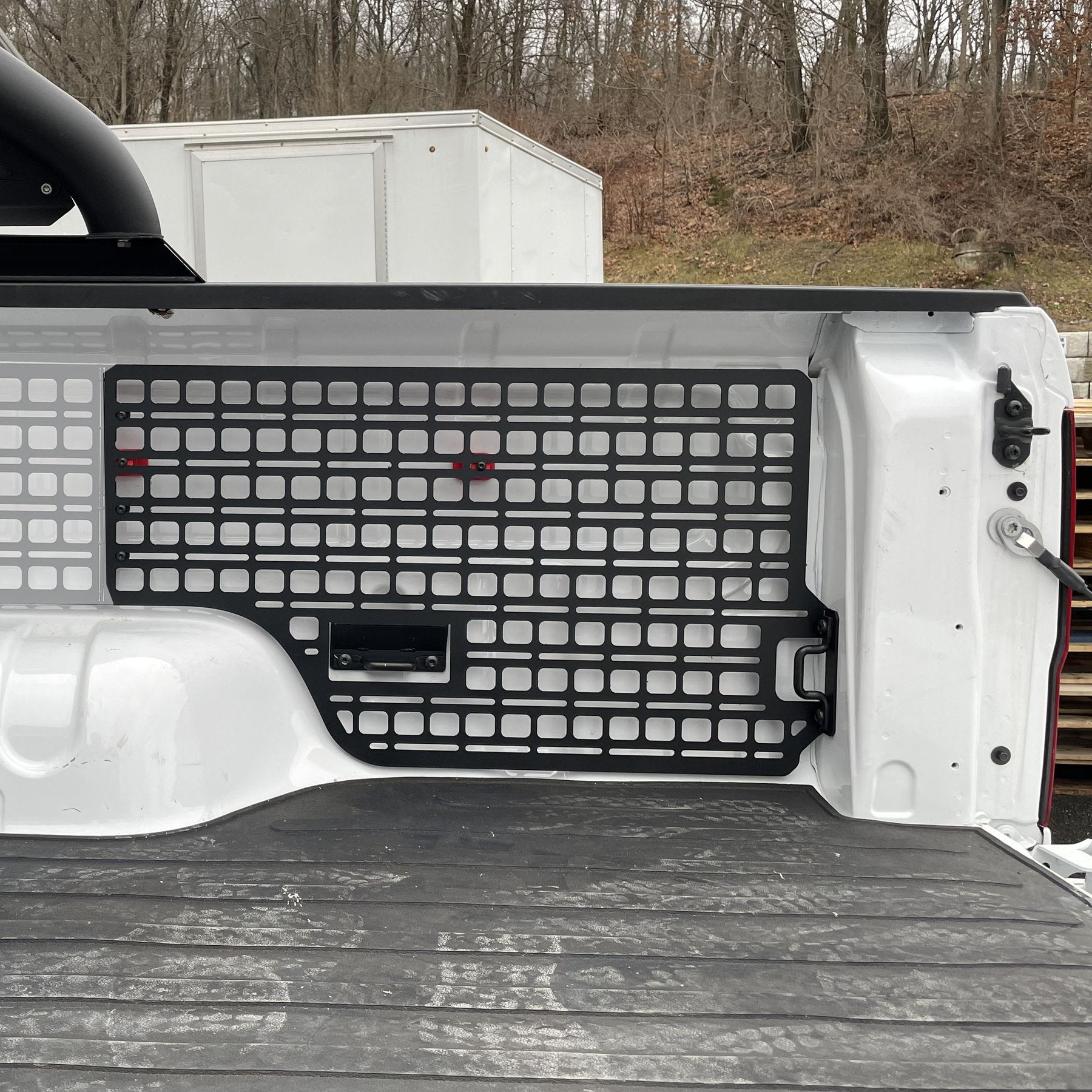 '19-23 Ford Ranger BuiltRight Bedside Rack System Passenger's Rear Panel display