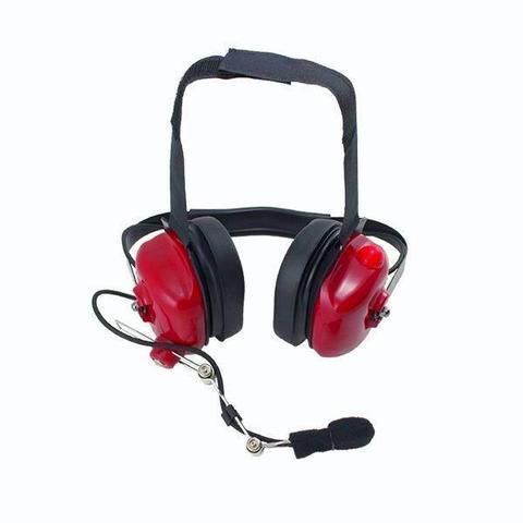 Crew Chief Headset Communications PCI Radios Behind the Head Red 