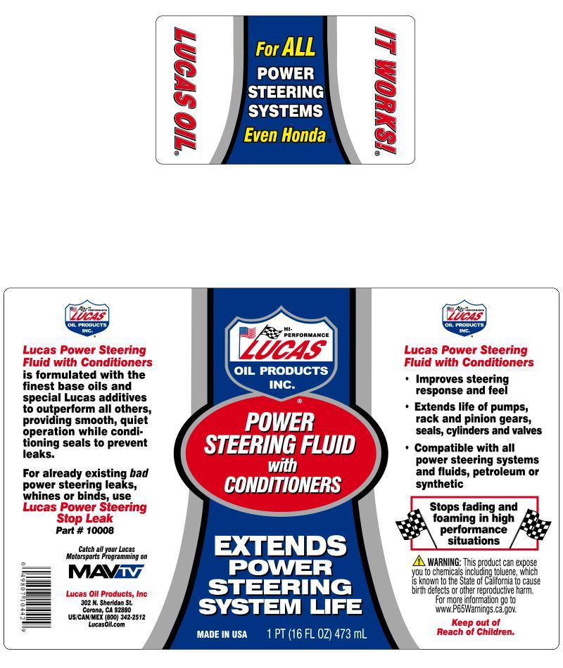 Lucas Oil 10442 Power Steering Fluid With Conditioners Lucas Oil 10442 Power Steering Fluid With Conditioners