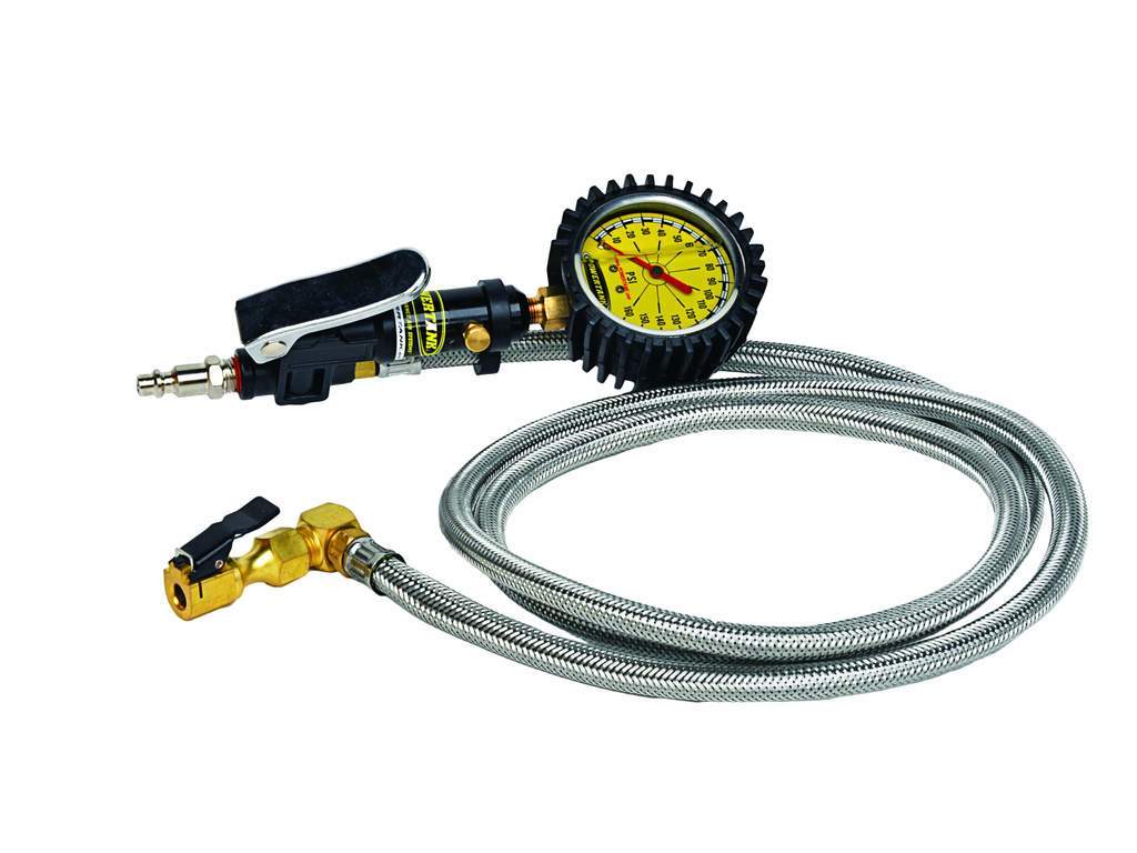 Long Haul Safety Series - 0-160 PSI Liquid Analog Tire Inflator PowerTank display