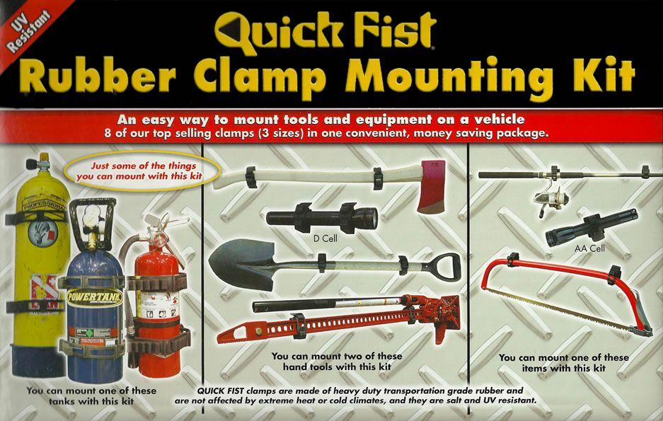 Quick Fist 8-Piece Clamp Mounting Kit Quick Fist Clamps description
