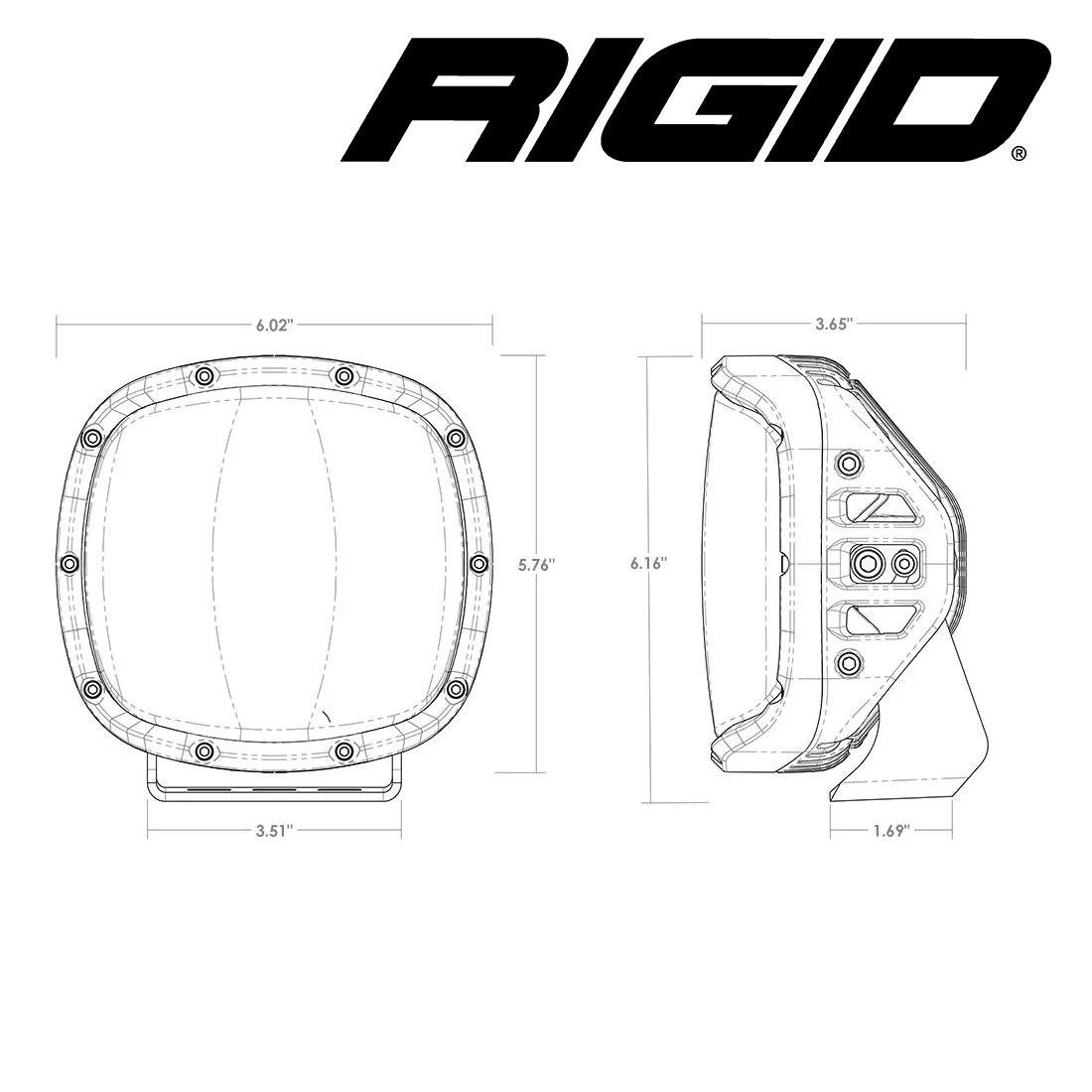 Rigid Adapt XP Extreme Powersports LED Light - Single Lighting Rigid Industries design