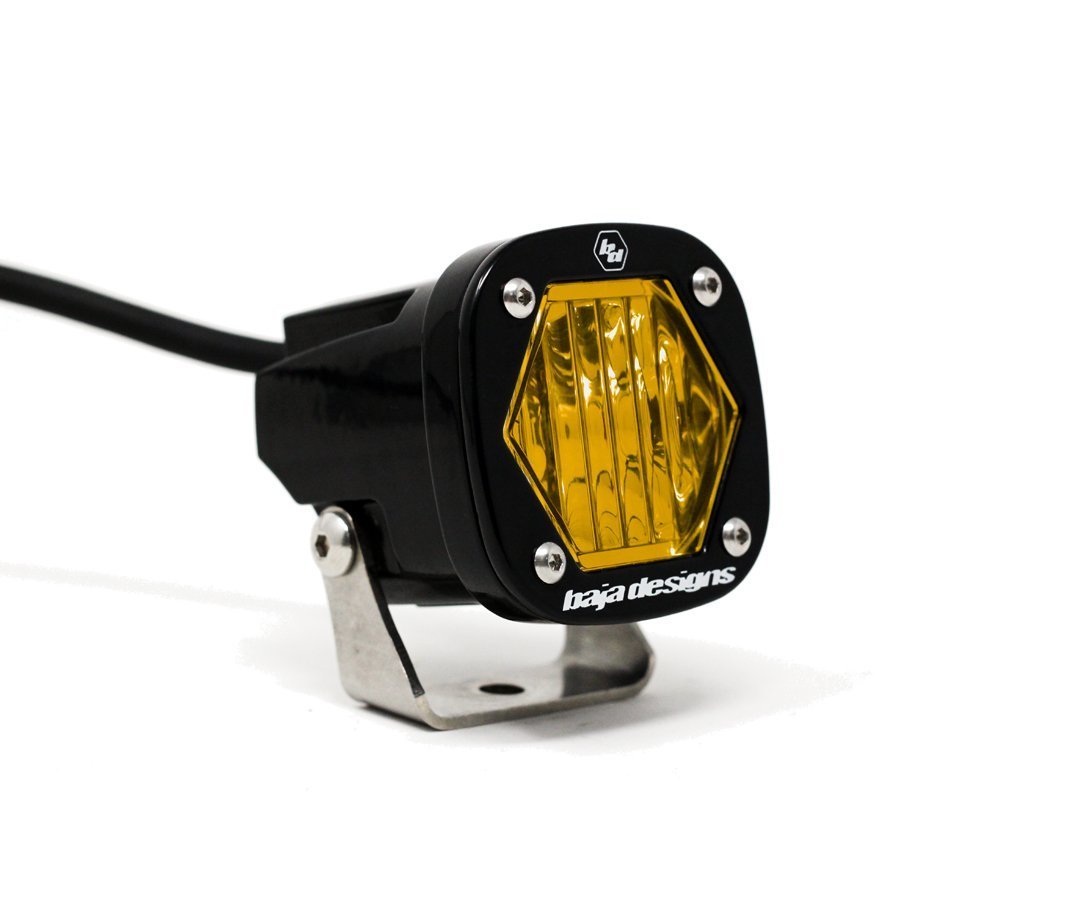 S1 Series LED Light Amber | Single Lighting Baja Designs Wide Cornering 
