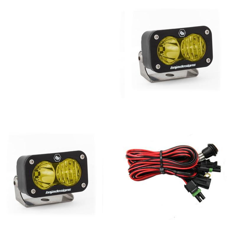 S2 Sport LED Light - Pair Lighting Baja Designs Amber Driving/Combo 
