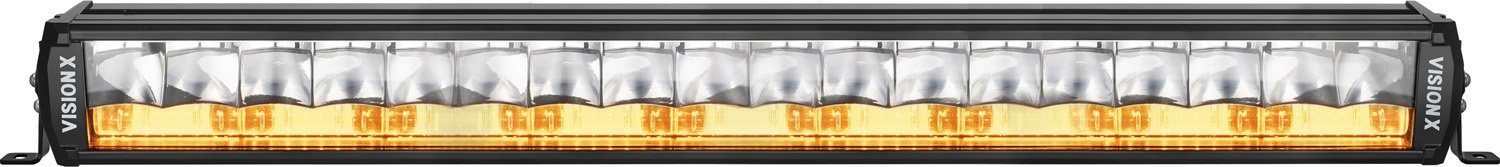 Shocker Dual Action LED Light Bar Lighting Vision X 30" Amber Elliptical (front view)