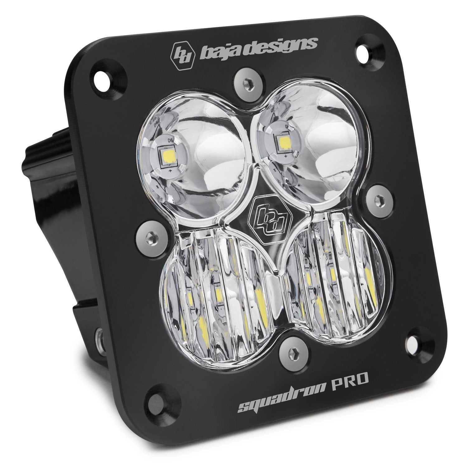 Squadron Pro Series Flush Mount LED Lighting Baja Designs Black Clear Driving/Combo